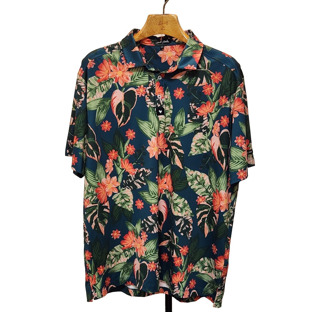 Bad Birde Men's Polo Button-Down Shirt 2XL | Elevated Casualwear + Modern Preppy